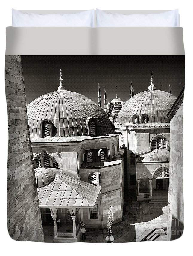 Cupola Duvet Cover featuring the photograph Istanbul by Daliana Pacuraru