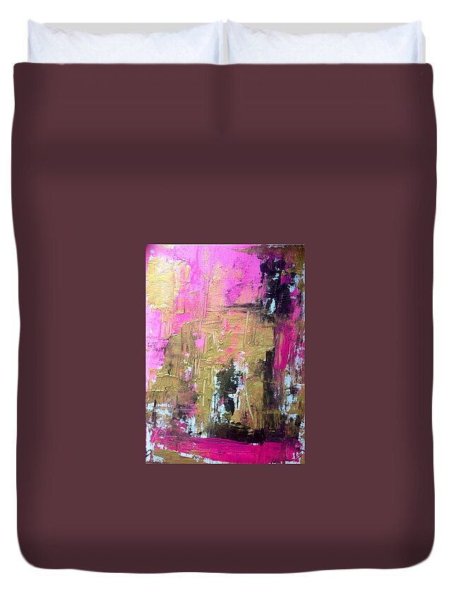 Good Duvet Cover featuring the painting It was almost good by Judith Desrosiers