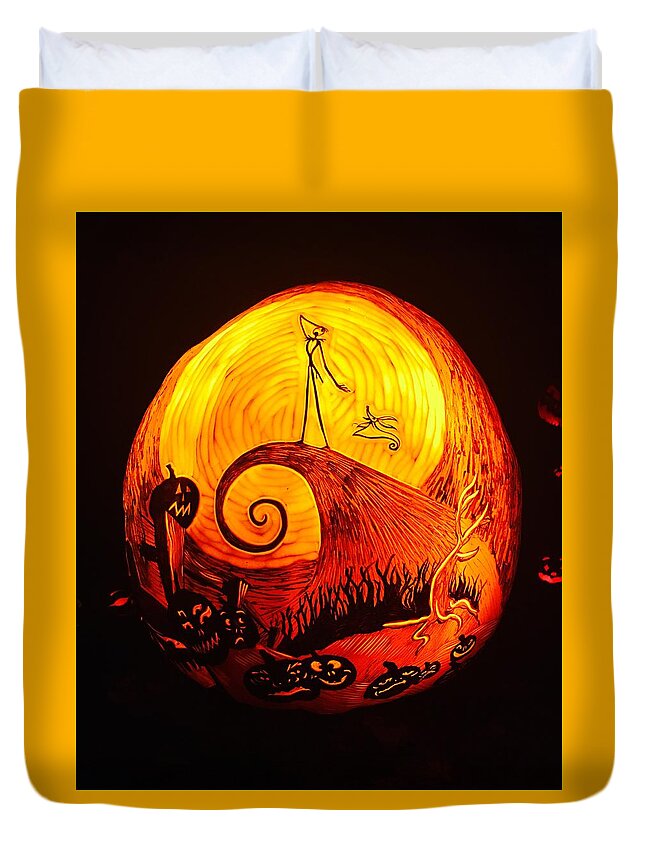 Jack Skellington Pumpkin Duvet Cover For Sale By Brittany Horton