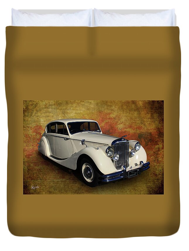 Car Duvet Cover featuring the photograph Jaguar by Keith Hawley