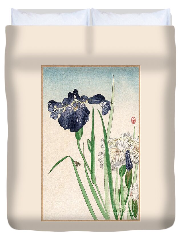 20th Century Duvet Cover featuring the photograph Japanese Irises by Granger