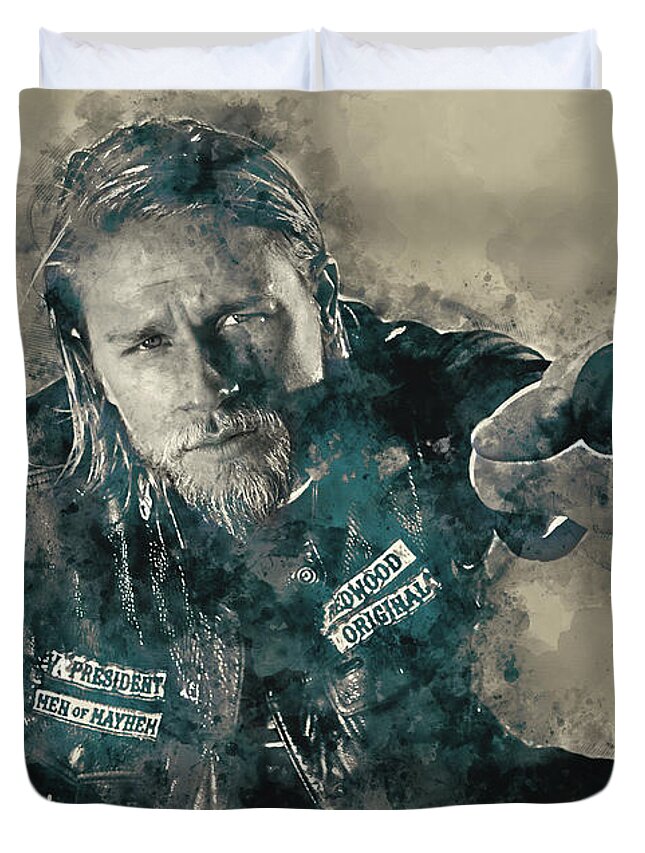 Jax Teller Sons Of Anarchy Duvet Cover For Sale By Dante Blacksmith