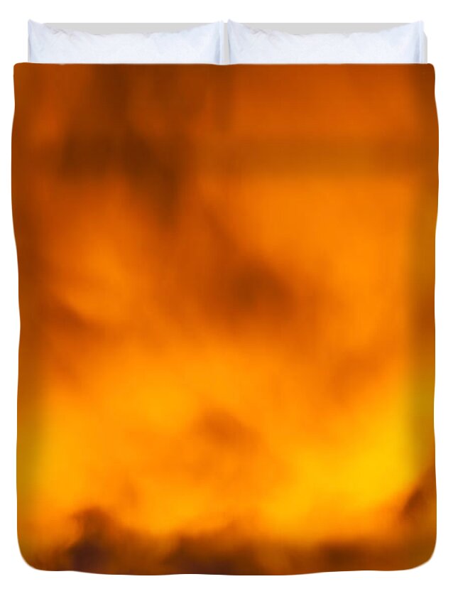 Sunset Duvet Cover featuring the photograph Mixed Feelings by Az Jackson