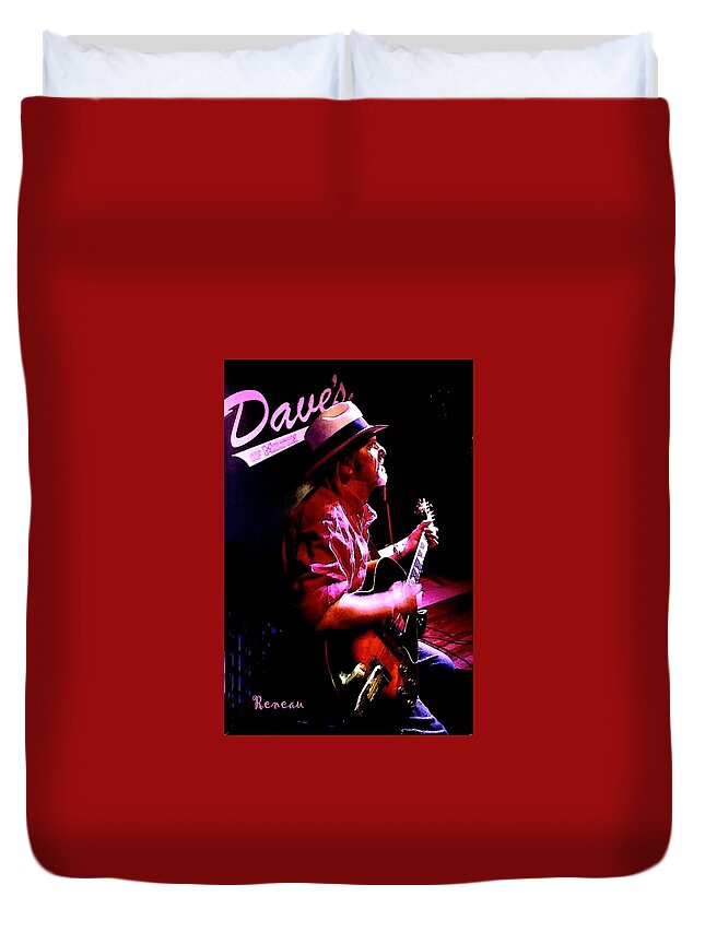 Music Duvet Cover featuring the photograph Jerry Miller - Moby Grape Man 5 by A L Sadie Reneau