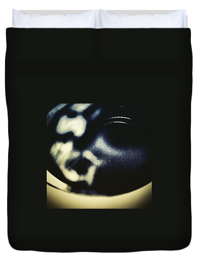 Coffee Duvet Cover featuring the photograph Jesus Christ In A Cup Of Coffee by Jason Roust