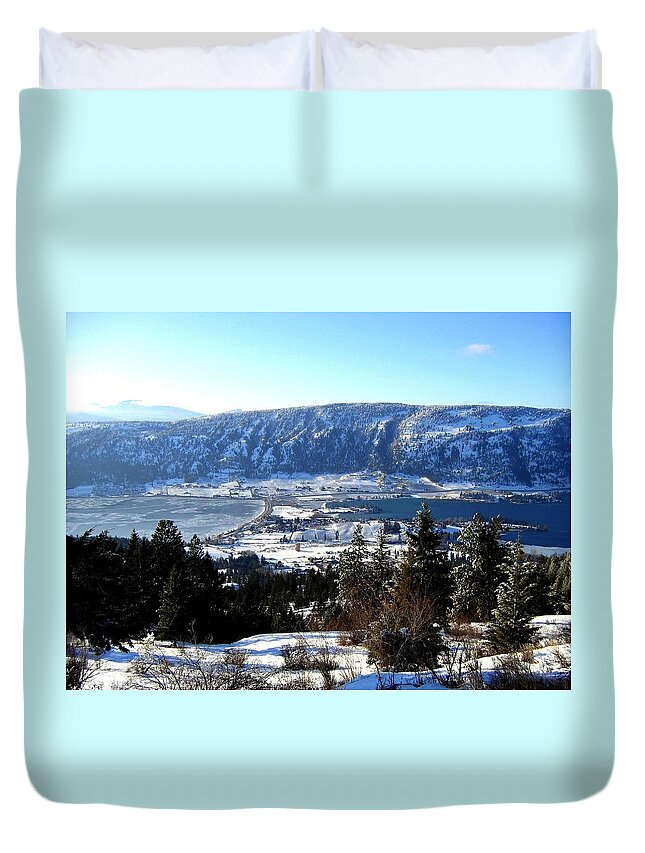 Oyama Duvet Cover featuring the photograph Jewel Of The Okanagan by Will Borden