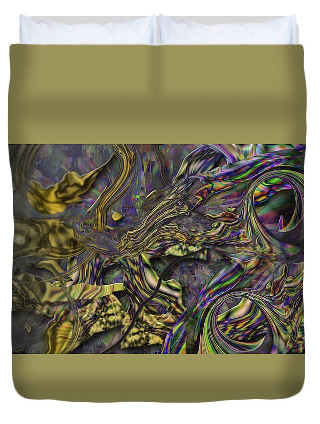 Mighty Sight Studio Art Painted Virtually Duvet Cover featuring the digital art Jingle Pete by Steve Sperry