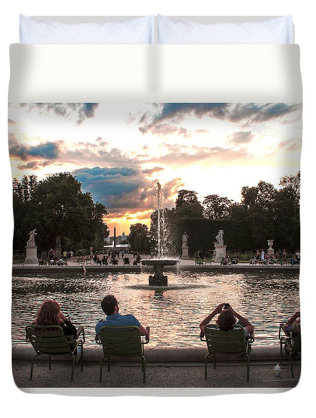 Nature Duvet Cover featuring the photograph Joy by Milan Mirkovic