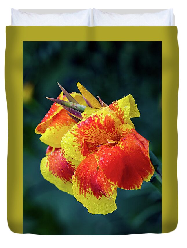 Punta Duvet Cover featuring the photograph Jungle Flowers by Ross Henton