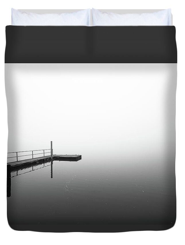 Fog Duvet Cover featuring the photograph Just a dream and the wind to carry me by Wade Brooks