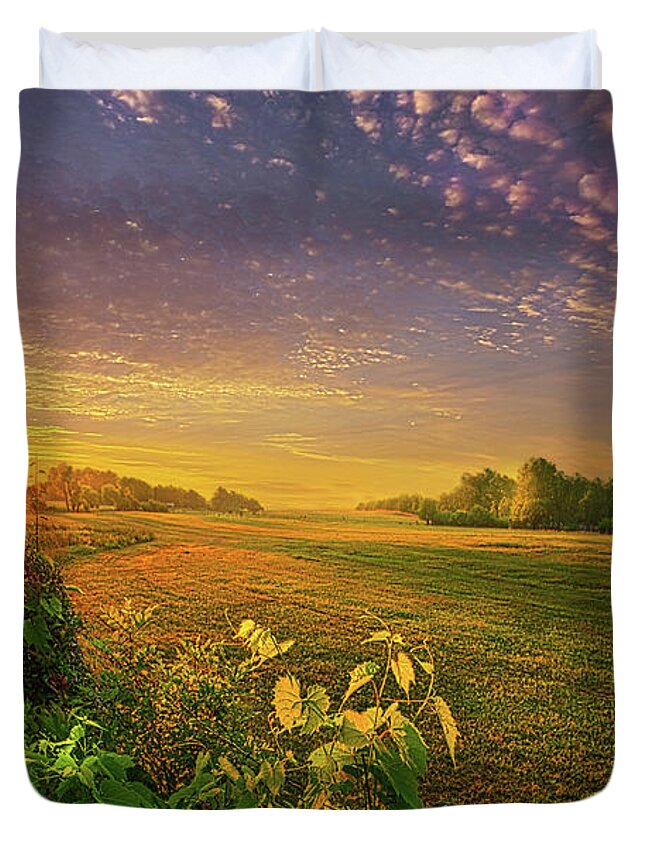 Summer Duvet Cover featuring the photograph Just Another Post by Phil Koch