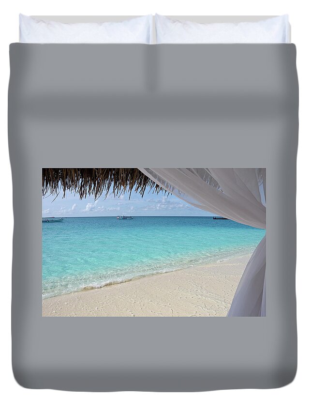 Jenny Rainbow Fine Art Photography Duvet Cover featuring the photograph Just Open the Window by Jenny Rainbow