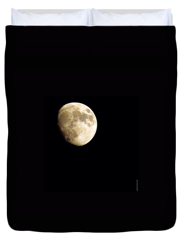 Atmosphere Duvet Cover featuring the photograph Just Some #texas #moonshine This by Austin Tuxedo Cat