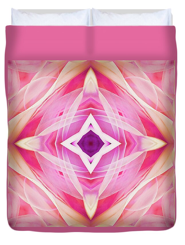 Kaleidoscope Duvet Cover featuring the photograph Kal1 by Morgan Wright