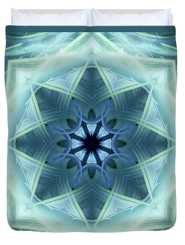 Kaleidoscope Duvet Cover featuring the photograph Kal15 by Morgan Wright