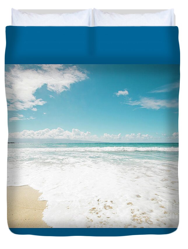 Beach Duvet Cover featuring the photograph Kapalua Beach Honokahua Maui Hawaii #2 by Sharon Mau