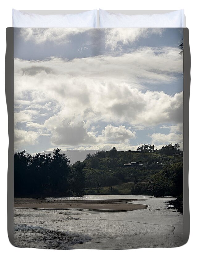 Kauai Duvet Cover featuring the photograph Kauai Kahili Beach 2 by Amy Fose