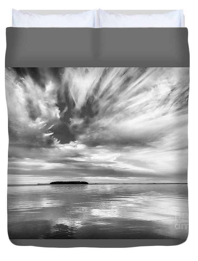 1/25/15 Duvet Cover featuring the photograph Key Largo Sunset by Louise Lindsay