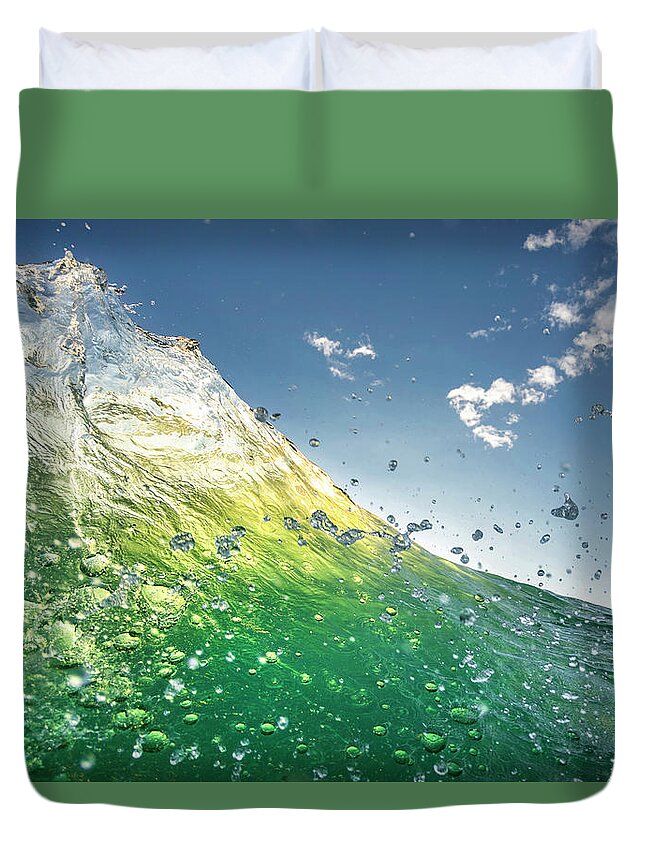 Key Lime Duvet Cover featuring the photograph Key Lime by Sean Davey