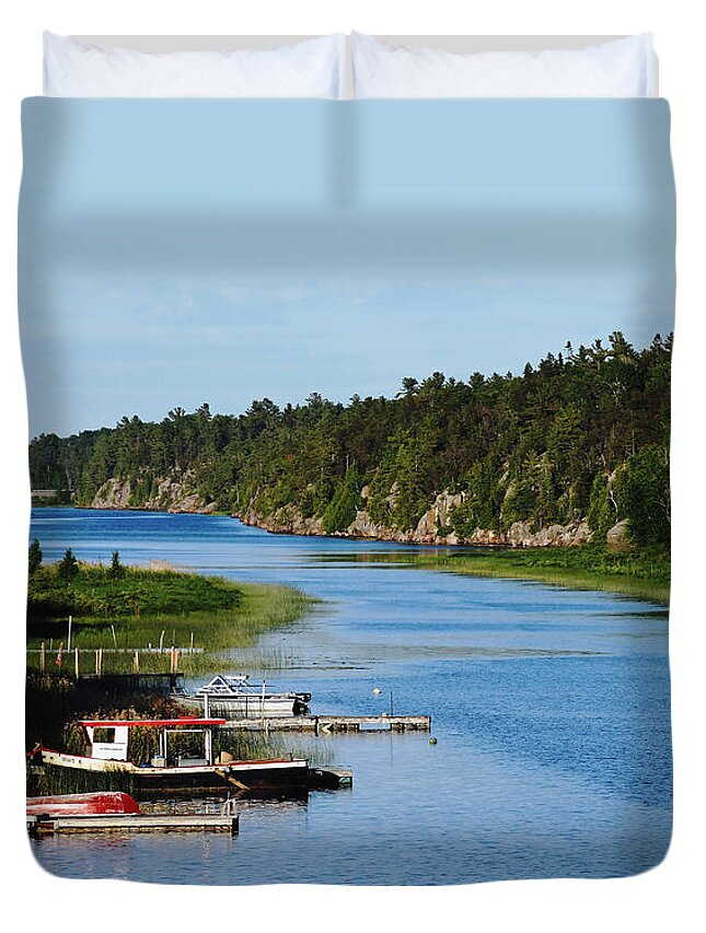 Key River Duvet Cover featuring the photograph Key River by Debbie Oppermann