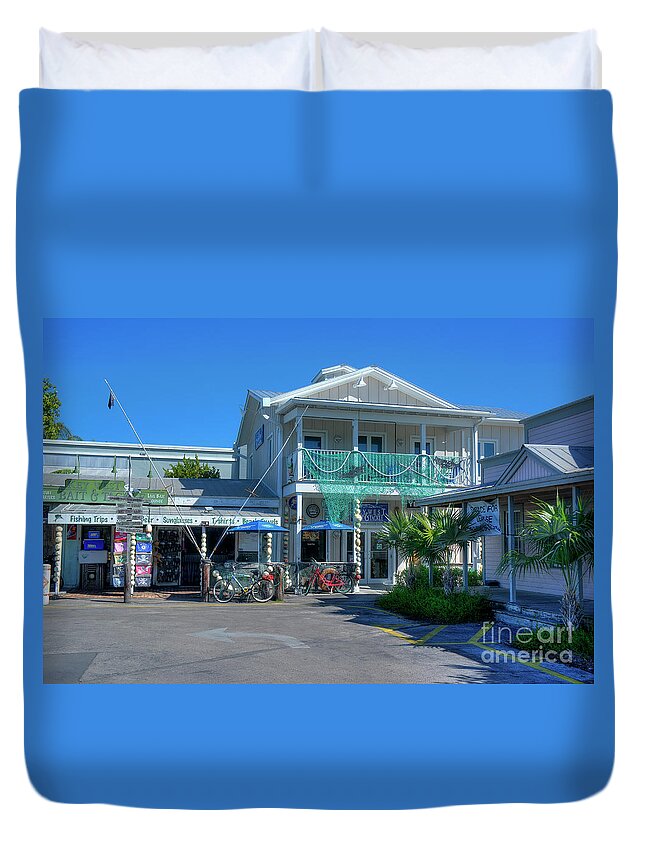 Key Duvet Cover featuring the photograph Key West Tackle by Ules Barnwell