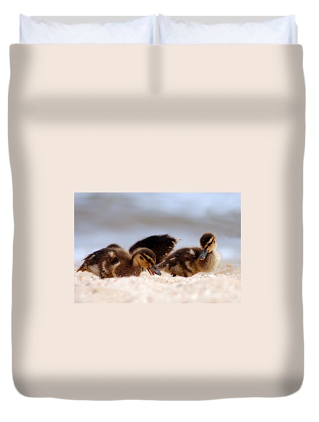 Clay Duvet Cover featuring the photograph Kids Will Play by Clayton Bruster