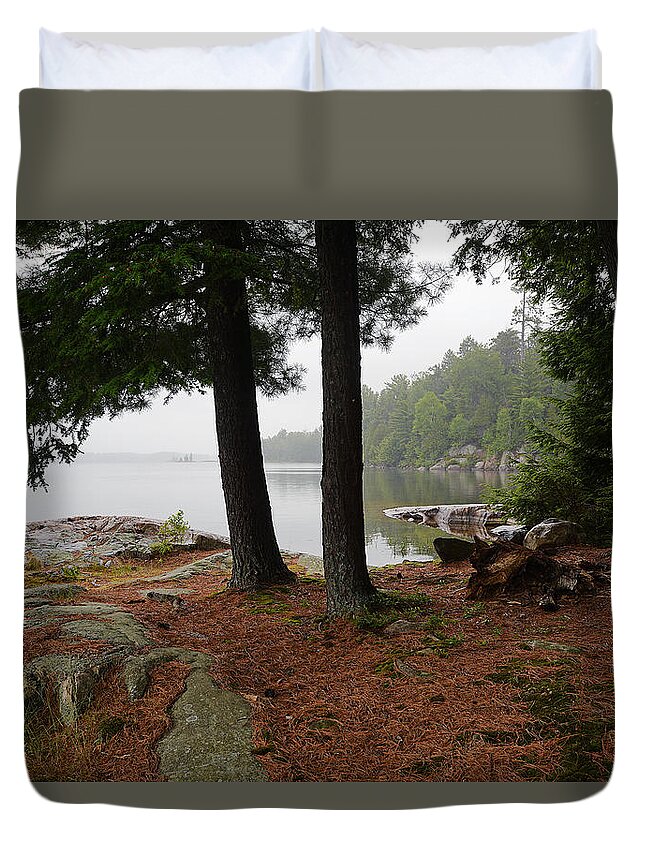 Killarney Provincial Park Duvet Cover featuring the photograph Killarney Scenic-1 by Steve Somerville