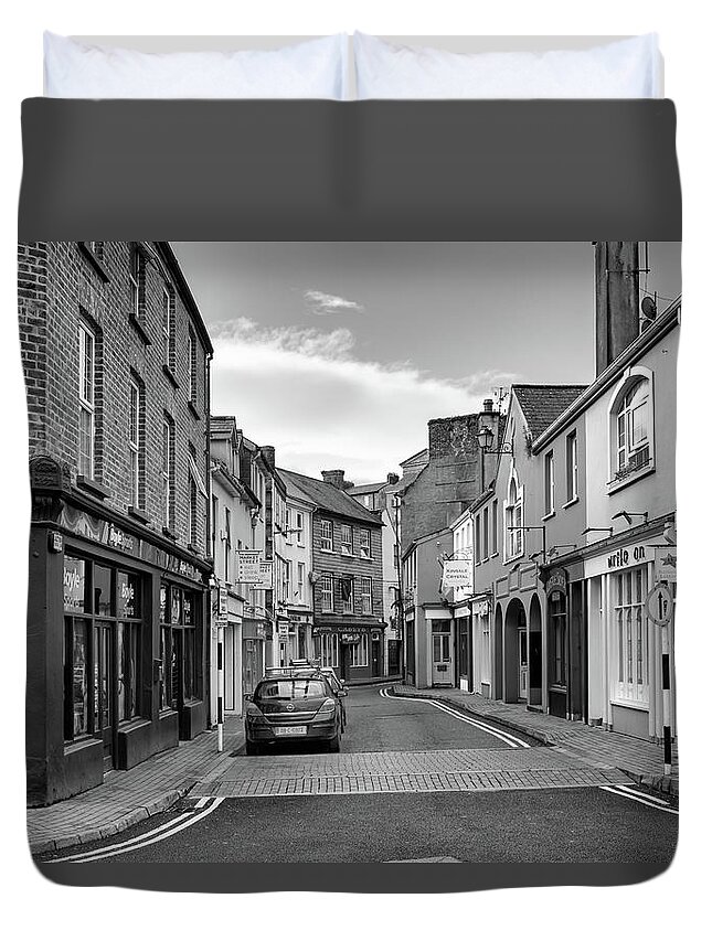 2016 Duvet Cover featuring the photograph Kinsale Side Street by Chris Buff