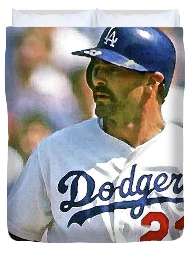 Kirk Gibson, Los Angeles Dodgers Duvet Cover by Thomas Pollart - Fine Art  America