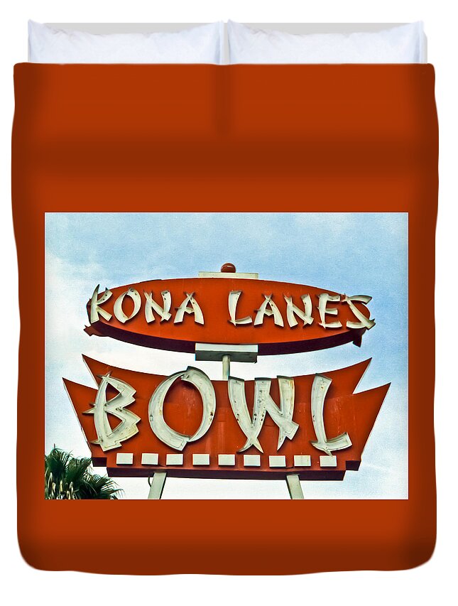 Kona Duvet Cover featuring the photograph Kona Bowl--Film Image by Matthew Bamberg
