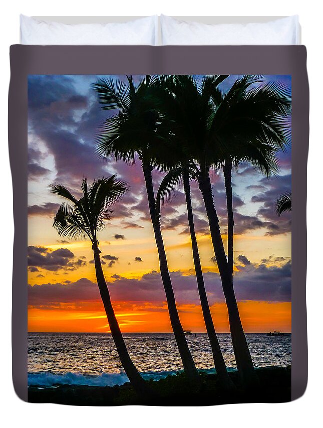 Hawaii Duvet Cover featuring the photograph Kona Dreams by Pamela Newcomb
