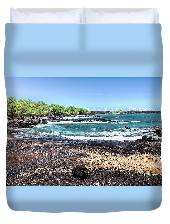 La Perouse Bay Duvet Cover featuring the photograph La Perouse Bay by Susan Rissi Tregoning
