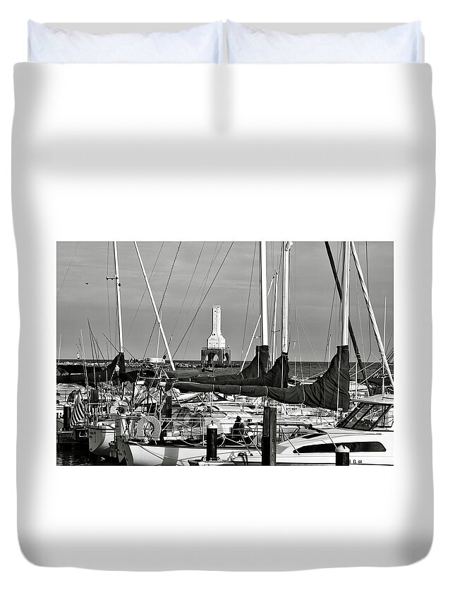  Duvet Cover featuring the photograph Labor Day by Dan Hefle