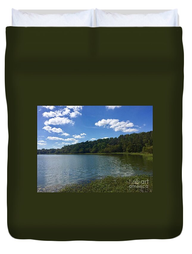 Lake Conestee Duvet Cover featuring the photograph Lake Conestee by Flavia Westerwelle