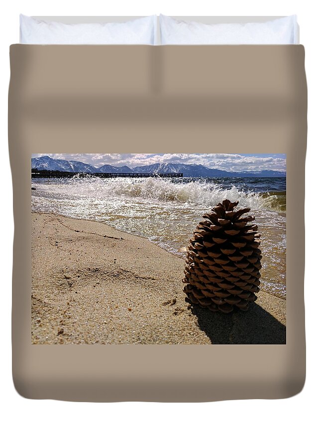 Lake Tahoe Duvet Cover featuring the photograph Lake Tahoe Summer Day by William Slider
