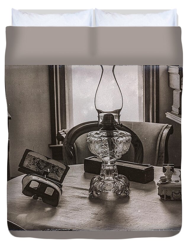 Jay Stockhaus Duvet Cover featuring the photograph Lamp by Jay Stockhaus