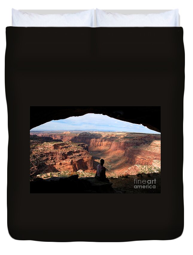 Canyon Lands National Park Utah Duvet Cover featuring the photograph Land of Canyons by David Lee Thompson