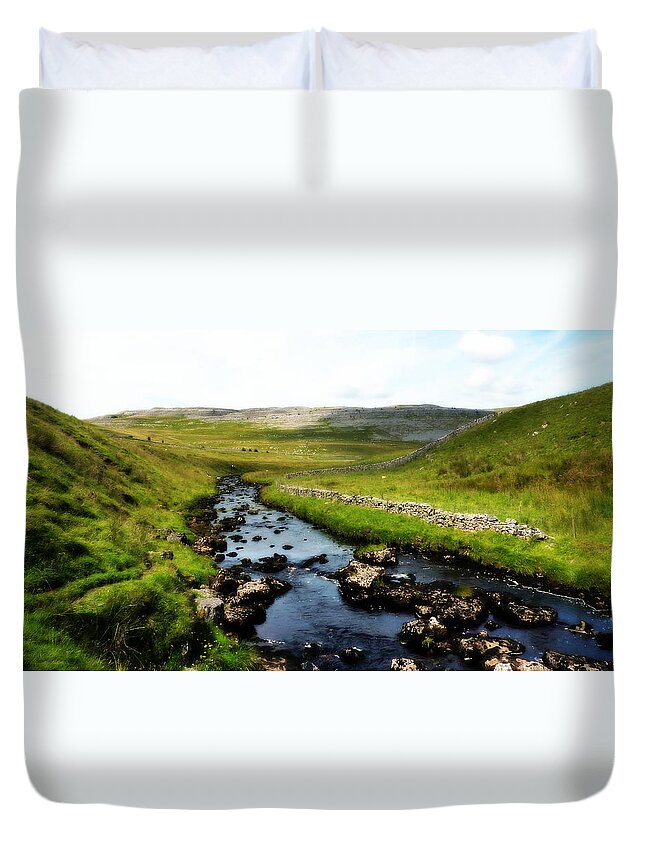 River Duvet Cover featuring the photograph Landscape by Lukasz Ryszka