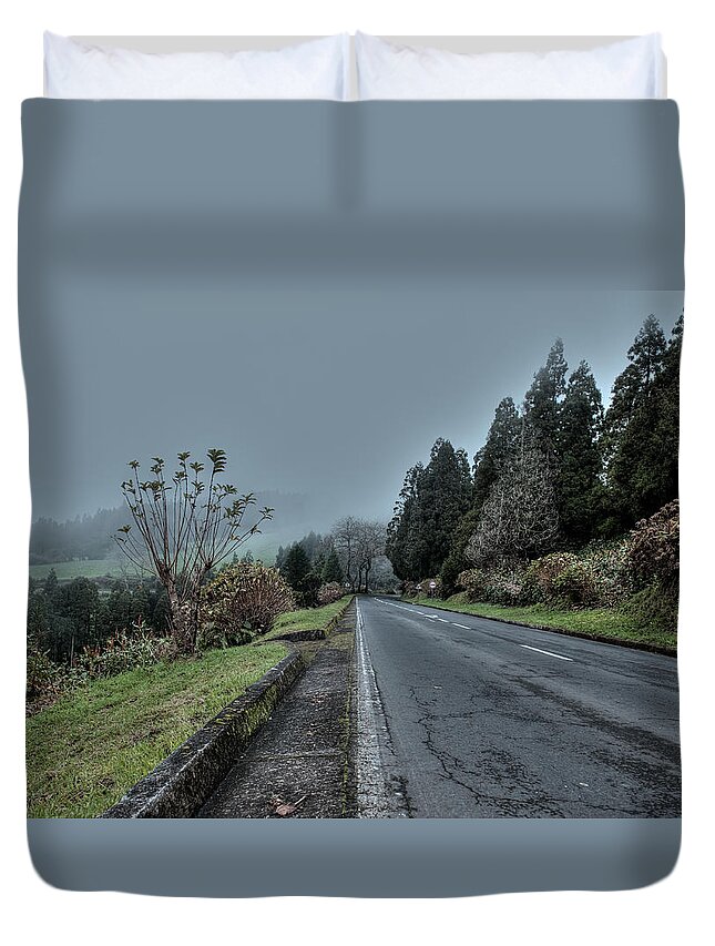 Acores Duvet Cover featuring the photograph Landscapes06 by Joseph Amaral
