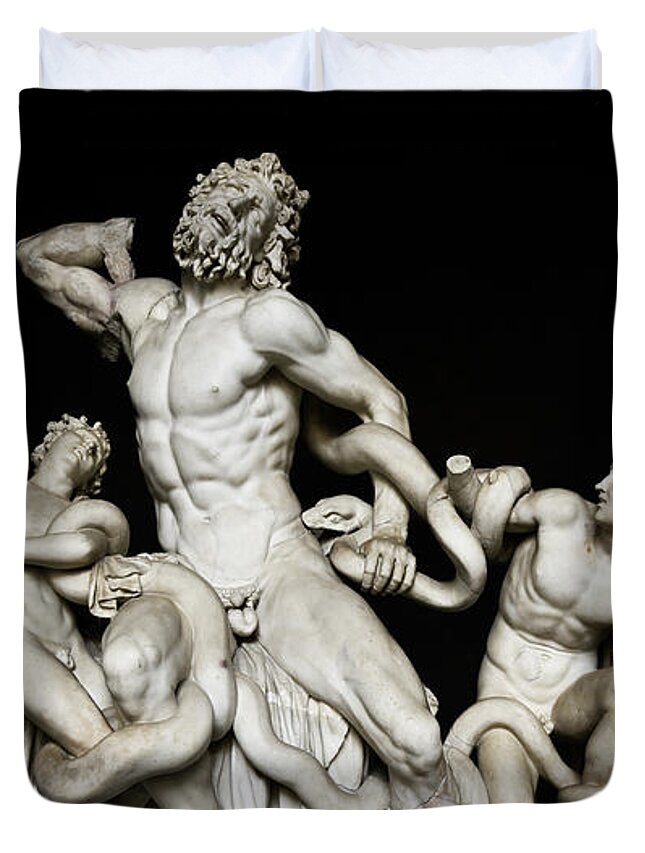 Laocoon Duvet Cover featuring the photograph Laocoon and his Sons by Weston Westmoreland