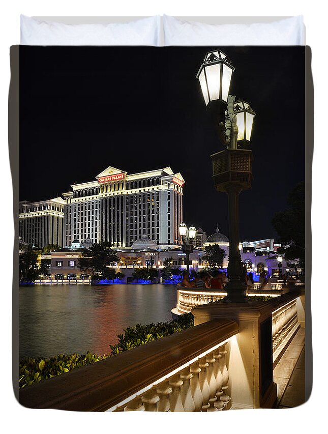 Las Vegas Duvet Cover featuring the photograph Las Vegas by Ray Mathis