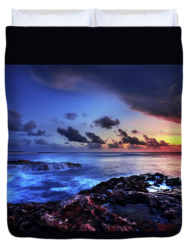Chad Dutson Duvet Cover featuring the photograph Last Light by Chad Dutson