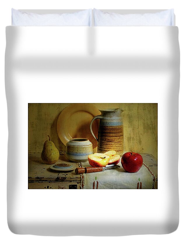 Still Life Duvet Cover featuring the photograph Late Day Break by Diana Angstadt