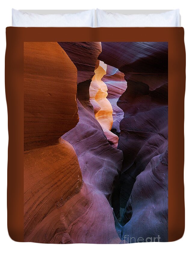 Antelope Canyon Duvet Cover featuring the photograph Layers of the Heart, Antelope Canyon AZ by Joanne West