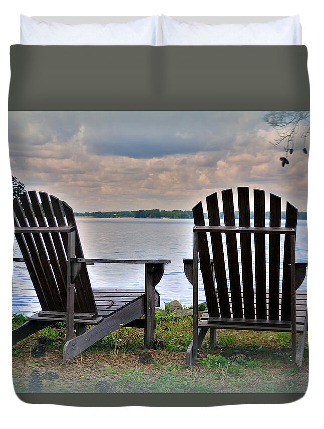Lake Murray Sc Duvet Cover featuring the photograph Lazy Afternoon by Lisa Wooten