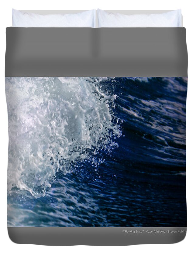 Natural Duvet Cover featuring the digital art Leading Edge by Steven Robiner