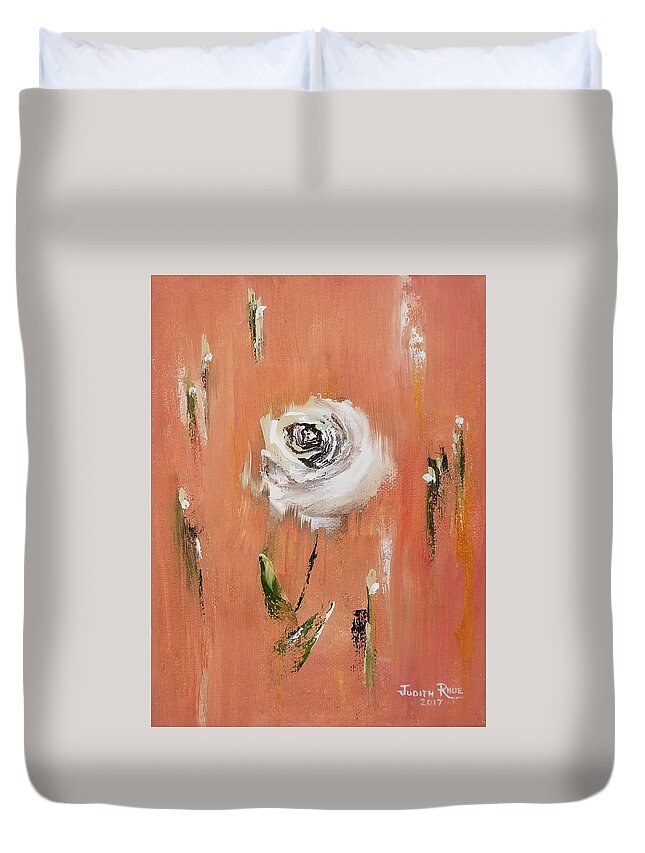 Flower Duvet Cover featuring the painting Legacy by Judith Rhue