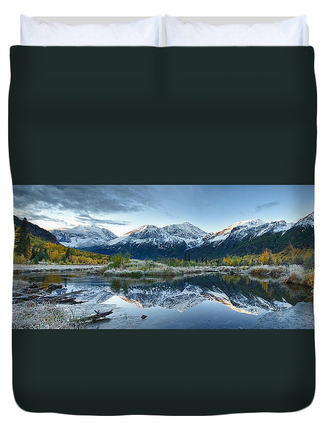 Alaska Duvet Cover featuring the photograph Level by Ed Boudreau