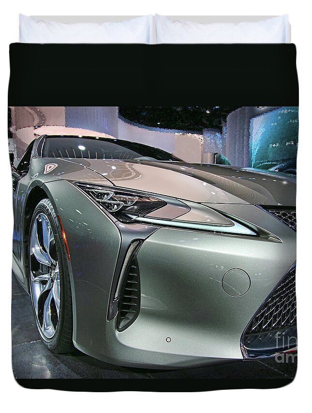 2017 Duvet Cover featuring the photograph Lexus Concept 9814 by Jack Schultz