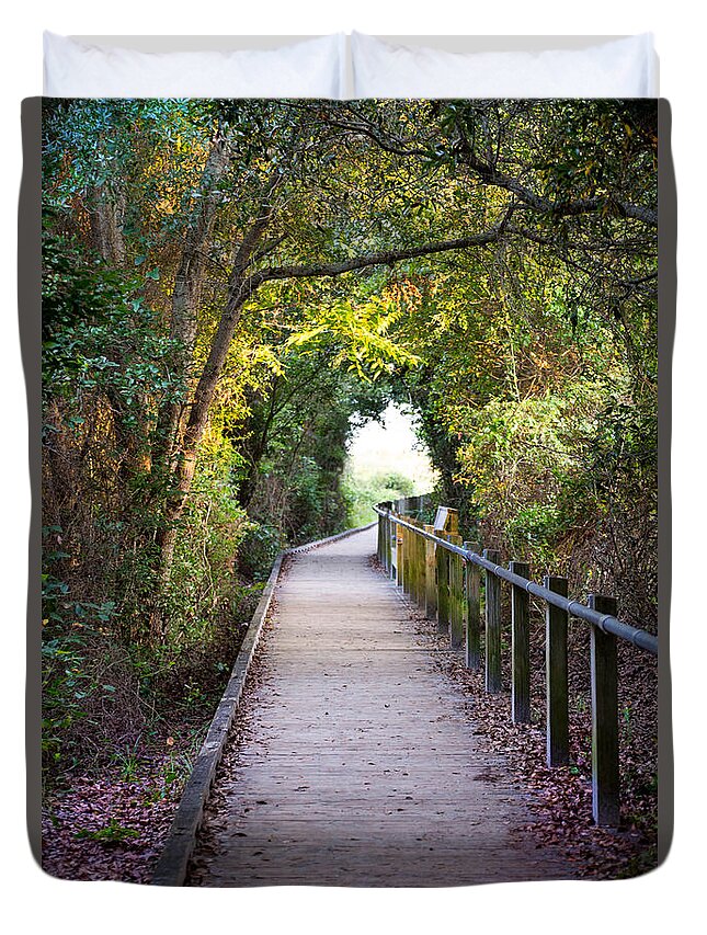 Path Duvet Cover featuring the photograph Life Beyond The Path by Sharon McConnell